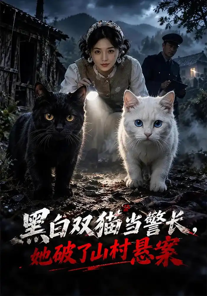 黑白双猫当警长，她破了山村悬案